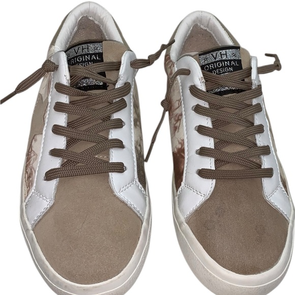 Vintage Havana Nelly Women’s 7.5 Taupe Marble Mix Sneakers Casual Star Design - Picture 10 of 16